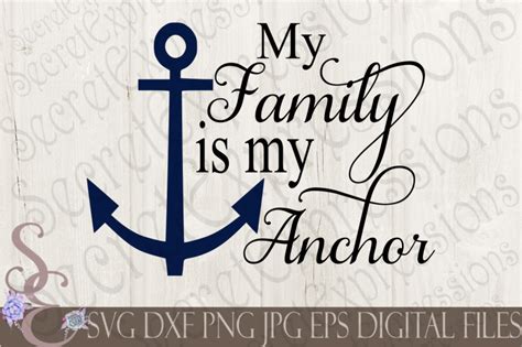 Download Free My Family Is My Anchor SVG Commercial Use